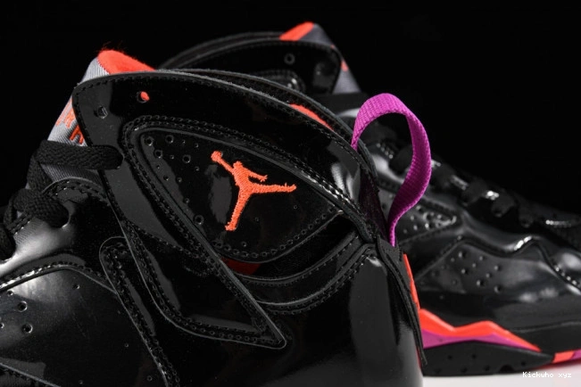 Patent Retro Black Air Jordan 7 313358-006 0713